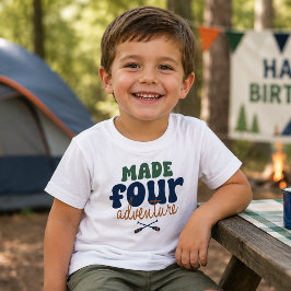 Gjort För Äventyr 4-årsdag T Shirt