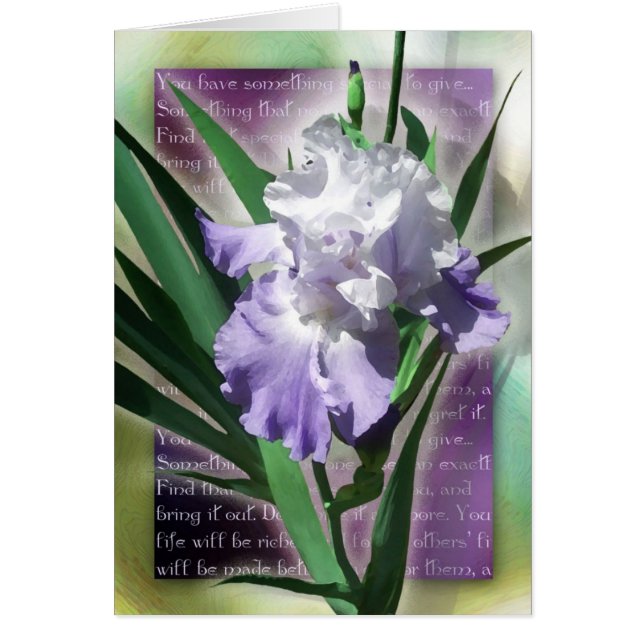 Gjort för något speciellt hälsningskort (Framsidan)