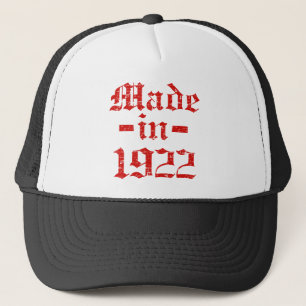 Gjort i 1922 designer truckerkeps