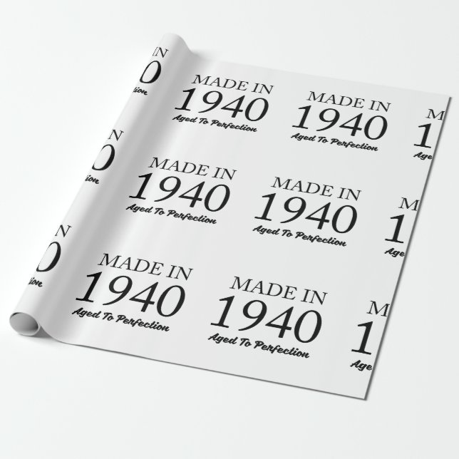 Gjort i 1940 presentpapper (Utrullad)