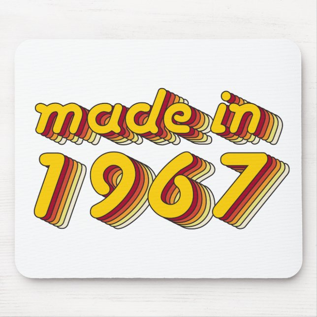 Gjort i 1967 (Yellow&Red) Musmatta (Framsidan)