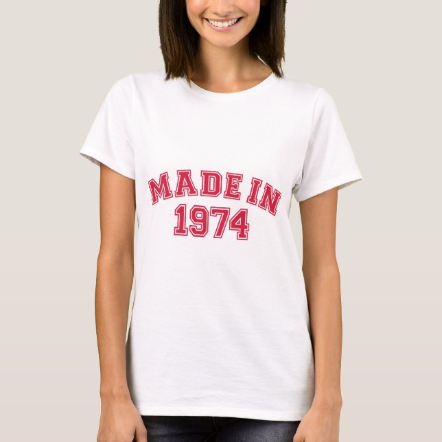 Gjort i 1974 tee shirt (Framsida)