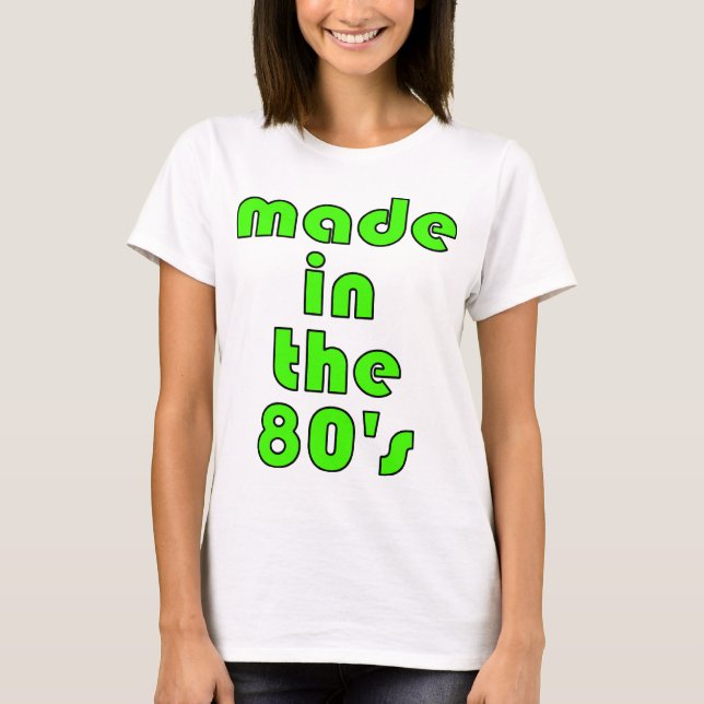 Gjort i 80-tal tee (Framsida)