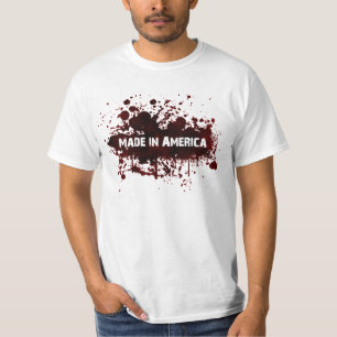 Gjort i Amerika - blodfläck Tee