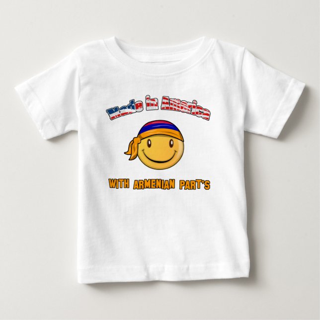 Gjort i Amerika med armenisk del Tee (Framsida)