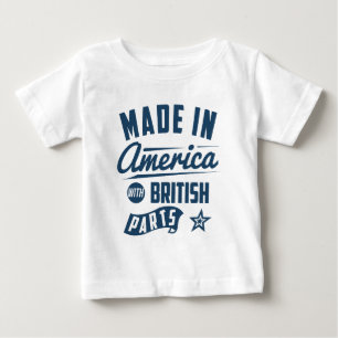 Gjort i Amerika med brittiska delar T Shirt