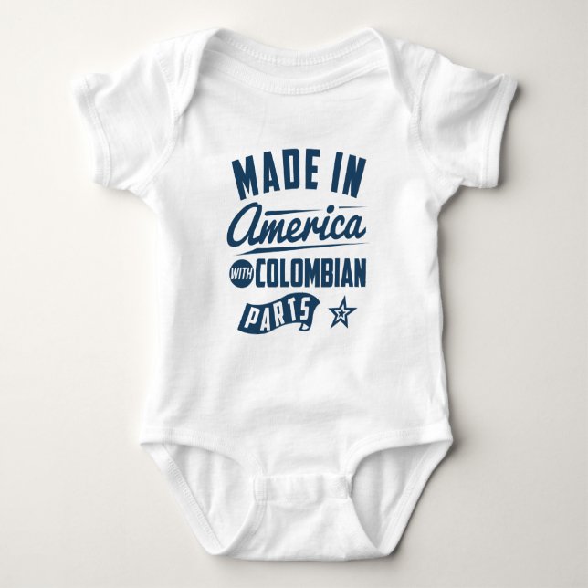 Gjort i Amerika med colombianska delar Tee Shirt (Framsida)