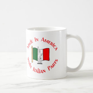 Gjort i Amerika med den italienska delmuggen Kaffemugg