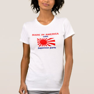Gjort i Amerika med den japanska delT-tröja T-shirt