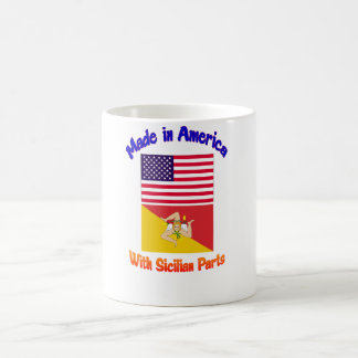 Gjort i Amerika med den Sicilian delmuggen Kaffemugg