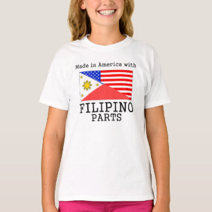 Gjort i Amerika med filippinska delar T-shirt