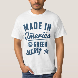 Gjort i Amerika med grekiska delar T-shirt