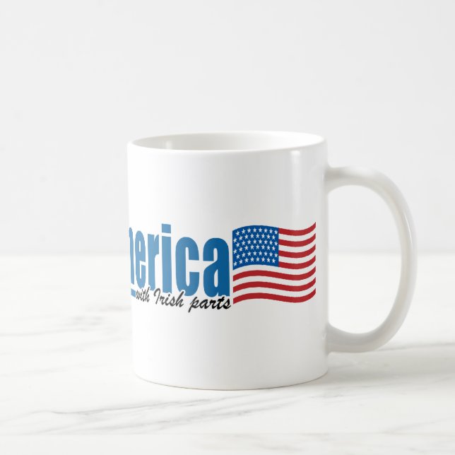 Gjort i Amerika med irländska delar Kaffemugg (Höger)