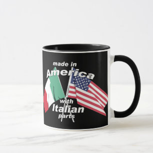Gjort i Amerika med italienska delar Mugg