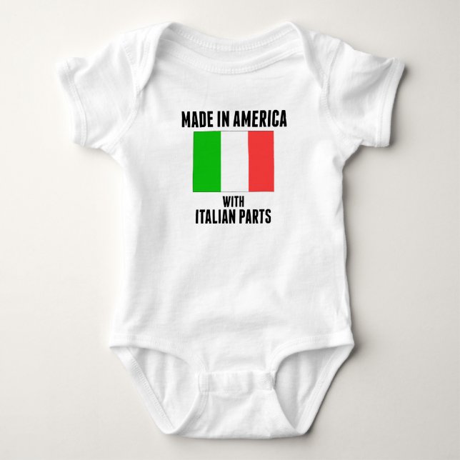 Gjort i Amerika med italienska delar Tee Shirt (Framsida)