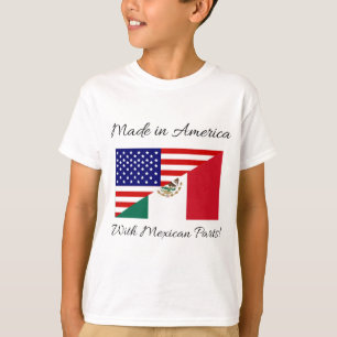 Gjort i Amerika med mexicanska delar! T-shirt