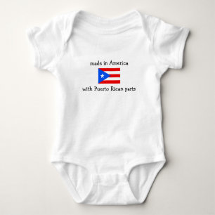 gjort i Amerika med Puerto Rican delar T Shirt