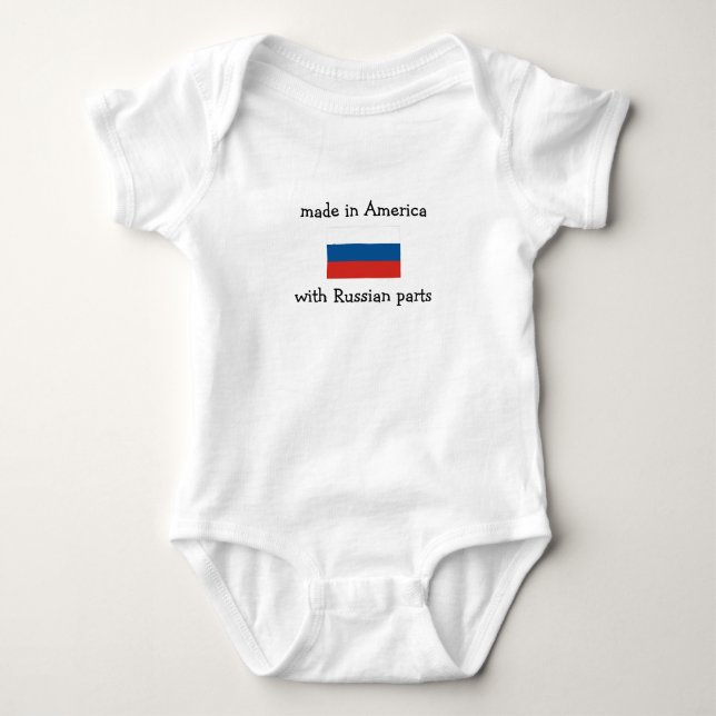 gjort i Amerika med ryska delar Tee Shirt (Framsida)