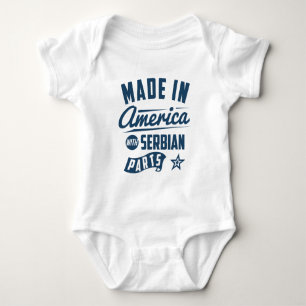 Gjort i Amerika med serbiska delar T-shirt