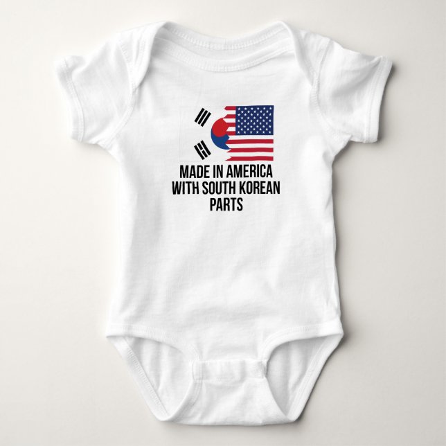 Gjort i Amerika med sydkoreanska delar Tee Shirt (Framsida)