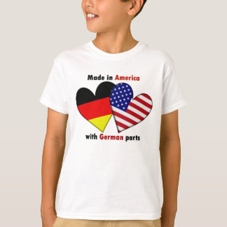 gjort i Amerika med tyska delar T Shirt