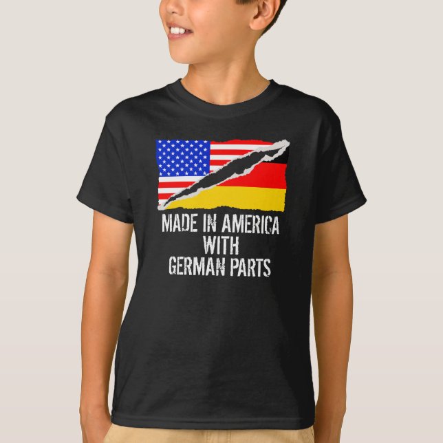 Gjort i Amerika med tyska delar T Shirt (Framsida)
