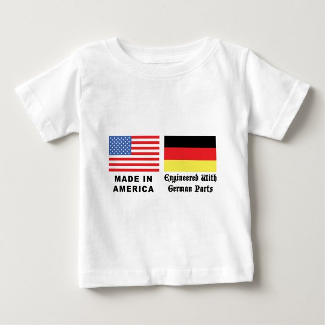 Gjort i Amerika med tyska delar Tee Shirt (Framsida)