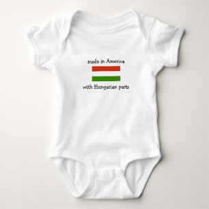 gjort i Amerika med ungerska delar Tee Shirt