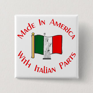 Gjort i amerikan med italienska delar knapp