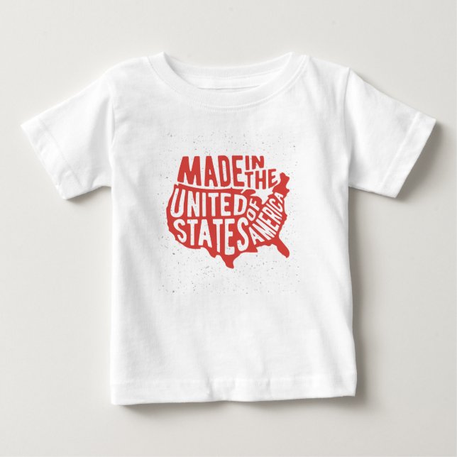 Gjort i Amerikas förenta stater typografi Tröja (Framsida)