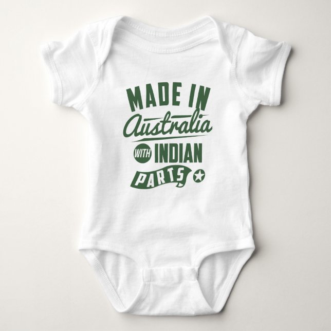 Gjort i Australien med indiska delar T Shirt (Framsida)