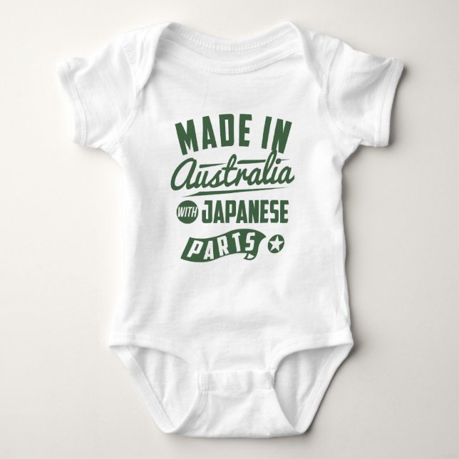 Gjort i Australien med japanska delar T-shirt (Framsida)