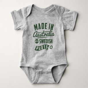Gjort i Australien med svenska delar Tee