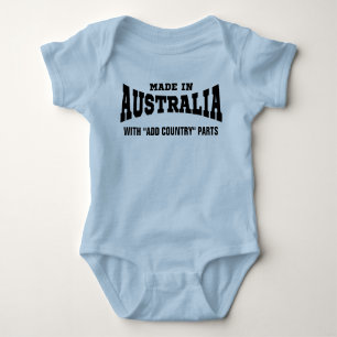 Gjort i Australien med "tillfoga beställnings- Tee Shirt