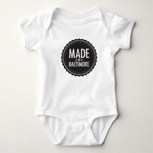 Gjort i Baltimore bebisbodysuit Tee