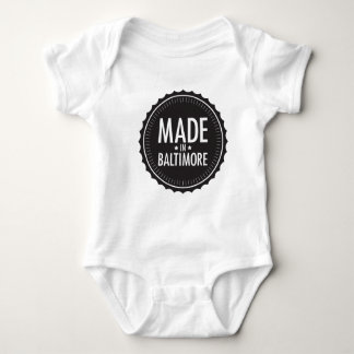 Gjort i Baltimore bebisbodysuit Tee