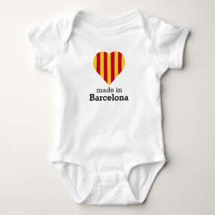 Gjort i Barcelona, flagga Catalonia för LaSenyera Tee Shirt