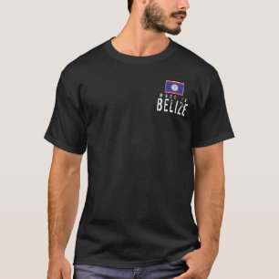 Gjort i Belize - mörk - stoppa i fickan Tee Shirt
