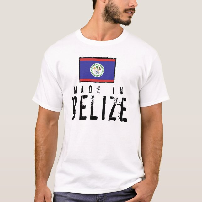 Gjort i Belize Tee Shirt (Framsida)
