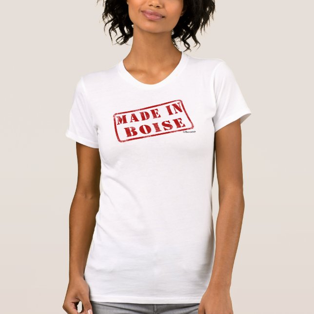 Gjort i Boise Tee Shirt (Framsida)