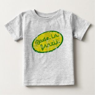 Gjort i Brasilien - gåva för brasiliansk nyfödd T-shirt