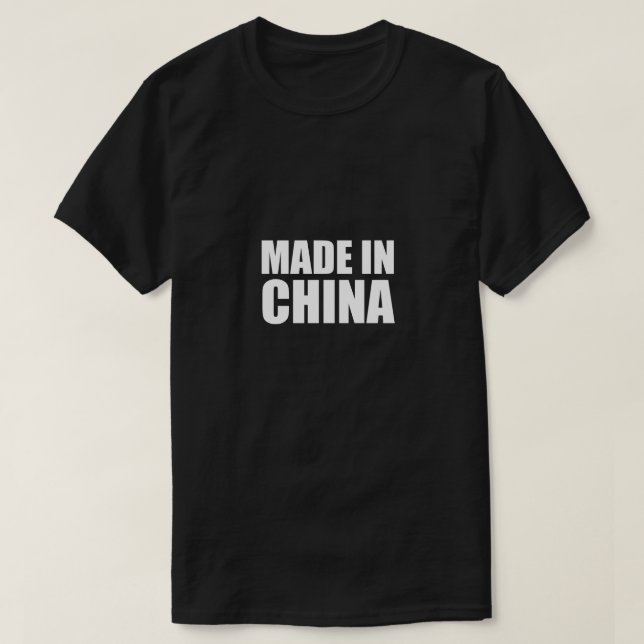 Gjort i china tee shirt (Design framsida)