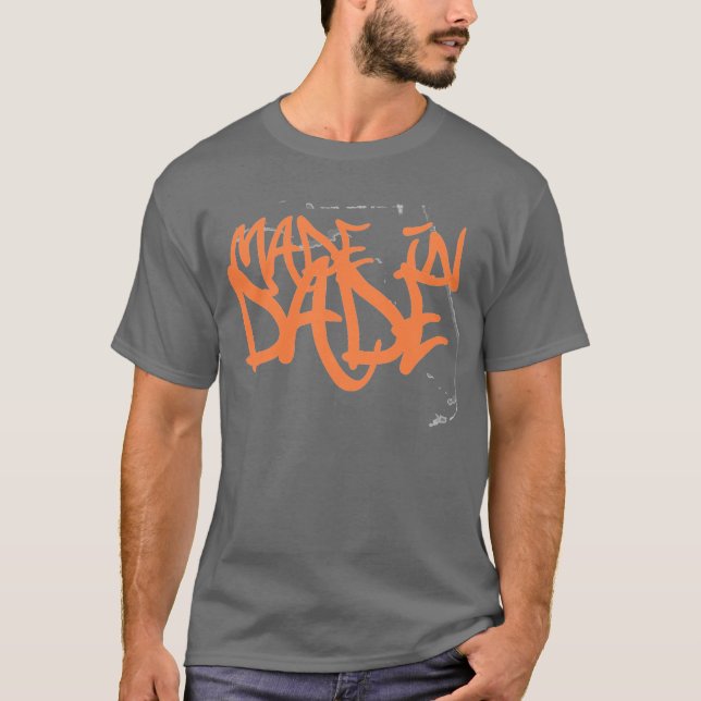 Gjort i Dade County 305 på tillbaka T-tröja & T-shirt (Framsida)