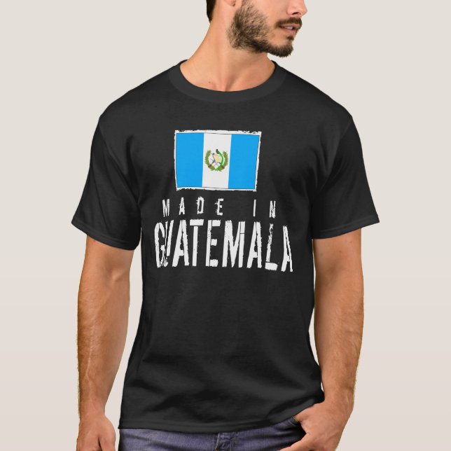 Gjort i Guatemala - mörk T Shirt (Framsida)
