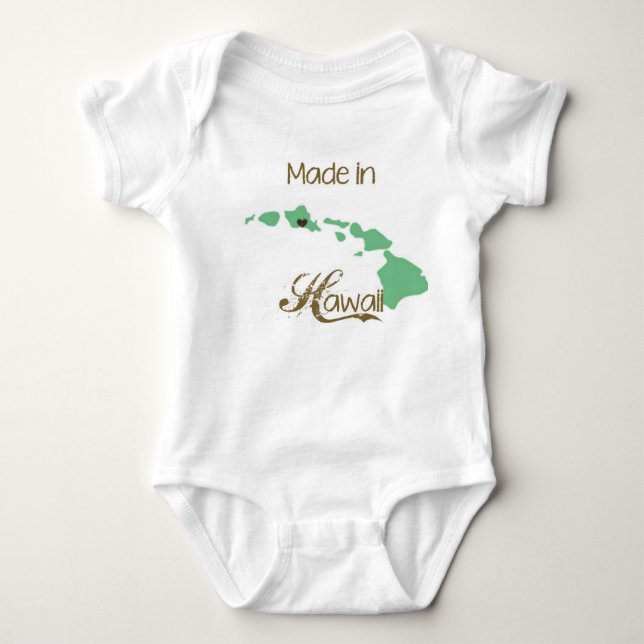 Gjort i Hawaii babyskjorta Tee Shirt (Framsida)