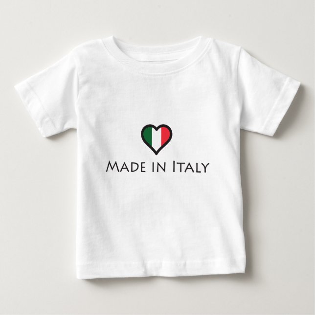 Gjort i italien - italiensk pride t shirt (Framsida)