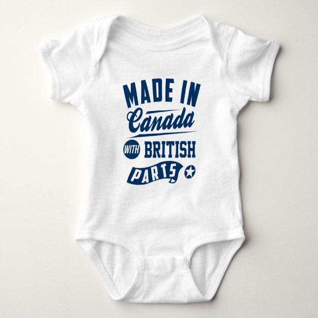 Gjort i Kanada med brittiska delar T Shirt (Framsida)