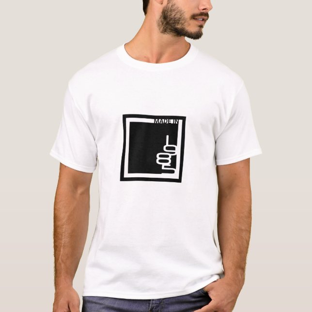 "Gjort i kvadrerar 1985" Minimalist T Shirt (Framsida)