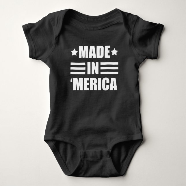 Gjort i 'Merica den roliga bebiset Tröja (Framsida)