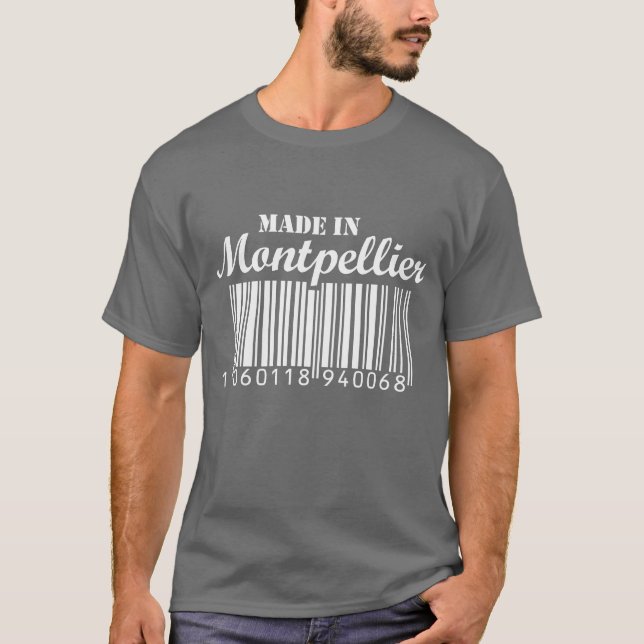 Gjort i Montpellier Tee Shirt (Framsida)